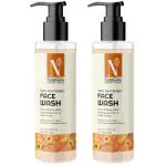 NutriGlow Advanced Organics Skin Whitening Face Wash with Peach Extracts, All Skin Types 100 ml (Buy 1 Get 1 Free)