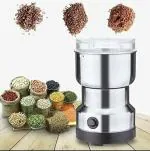 DWITI ENTERPRISE Stainless Steel Nima Multifunctional Grinder Smash Machine Coffee Beans Electric Grinder and Coffee Maker Household Electric Mixer Grinder (Stainless Steel)