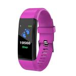 DIGIPRENEUR DP FIT 115 Plus Calorie Tracker Purple Smart Fitness Band for Android, iPhone, iPad Device Unisex