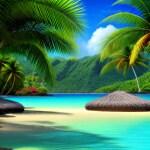 Love Creation A4 Size poster print for creative wall art- tropical-breeze-9155( Sticker)