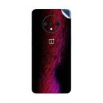 GADGETSWRAP Printed Vinyl Skin Sticker for Oneplus 8 - Threads Glow Red Pink Abstract