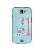 Casotec Lover Kissing Design Printed Silicon Soft TPU Back Case Cover for Xolo Q1000 Opus