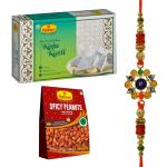 Haldiram's Nagpur Kaju Katli (500 g),Spicy Peanuts(200 gm) With Premium Rakhi
