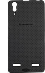 Vakibo Lenovo A6000, Lenovo A6000 Plus Black Rubber, Silicon Grip Case Back Cover