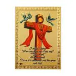Hawai Small Pocket Size Jesus Cross Poster Sticker for Worship use 3.5x2.5inch SFDI566