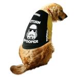 Ruse Dog Storm Pooper Printed Reflective Full Sleeve T-Shirt, Black, Lemon XXS