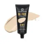 Colors Queen 3 in 1 Oil Free Foundation for Face Makeup| Natural Matte Finish, Medium to Full Coverage Foundation with Primer| Ultra Blendable & Long Lasting Foundation (01 Ivory, 60ml)