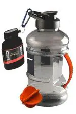 Zyro Protein Funnel & Gallon Water Bottle 1.5 Litre for Gym & Sports, Gallon Bottles for Men & Women, Water Gallon 1.5 Litre Gym Water Bottle with Mixer Ball and (BPA-Free) - Orange Pack Of 2