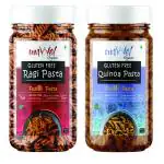 Amwel Organic Gluten Free Ragi Pasta + Quinoa Pasta | Fusilli Pasta | 220g x 2 pc | No Maida No Sooji | Power of Ragi & Quinoa