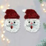 AMFIN (Pack of 2) Xmas Tree Decorations / Christmas Tree Decoration / Merry Christmas Decoration / Santa Hanging / Santa Hanging for Decoration / Hanging Tree Santa