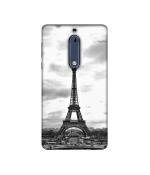 Casotec Paris City Design Printed Silicon Soft TPU Back Case Cover for Nokia 5