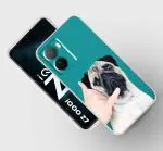 Retroart Back Cover for IQOO Z7 5G cute pug vodaphone hutch pug doggy tommy new stylish printed designer back cover and case for mobile phone