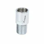 VIKING 22013A Extension Nipple for Pipe Fitting | 50mm / 2 Inch, Round Shape | Plumbing Accessories for Faucet | Brass Extension Nipple for Pipe Fittings | Bathroom/Pipe Fitting Hardware