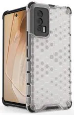 Tremolite Desigen Honeycomb Pattern Back Cover For IQOO 7 5G Transparent