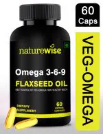 NatureWise Omega 3 6 9 Vegan Natural Nutrition Supplement for Muscle , Bone , Heart & Skin