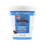 MYFITNESS PEANUT BUTTER High Protein Dark Chocolate Smooth 510g | With Added Whey | 26g Protein for Muscle Building | Tasty Nut Butter Spread | Gluten Free | Zero Trans Fat | Smooth Peanut Butter