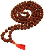 Feel Touch Mart 108 Beads (9mm) 100% (108 Beads) Nepal Rudraksha Mala