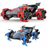 INCLUS SHOP RX Racing 2.4G 4Wd RC Car Spray Twisting Stunt Drift Car Explosive Wheel Vehicle Music Flash Light Toys for Child Boys Adults (Blue)