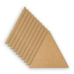 Creata Impex Engineered Wood, Cotton Triangle MDF Board for Art and Craft 4mm (Pack of 10)