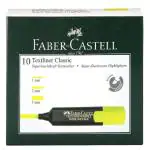 Faber-Castell Chisel Textliner - Pack of 10 (Yellow)