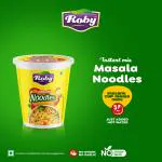 Roby Instant Masala Noodles Special Flavour Instant Cup Noodle Easy to Making | Vegetarian Food | No Preservative & Artificial Colors | Instant Cup Noodle- Pack of 6