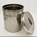 SHLINCO SHLINCO Kitchen Storage Steel Container,Stainless Steel, Silver, 1 Pcs Set|4000 ml | - 4000 ml Steel Grocery Container (Silver)