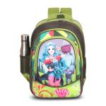 JK Bags Stylish and Trendy Printed School Bag 30L For girls & boys Class 1-5 Backpack (Green)