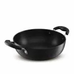 KENT Hard Anodised Inside Out Kadhai 4.3L, 28 CM ( 118040 ) | Non Reactive| Induction Friendly