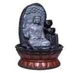 TIED RIBBONS Resin Buddha Water Fountain 18 x 28 cm