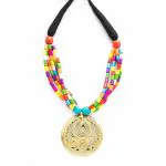 Shilpogram Brass Multicolor Dhokra Jewellery Necklace For Women