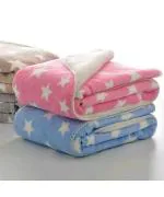 BRANDONN New born double layered Wrapper Cum Baby Blanket For Babies for 0-6 months(100 cm x 75 cm) Pack of 2