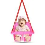 Maanit Swing for Kids - 3-in-1 Wave Adjustable Baby Swing Toy for Indoor and Outdoor - for Boys and Girls of Age (6 Months +) (Pink)