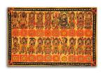 Tamatina Multicolor Art Unframed Style Of Rajasthan Miniature Indian Art Canvas Painting-24X16 Inch