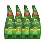 Meglow Aloe Vera Gel For Face,Skin & Hair Enriched With Aloevera & Cucumber Extract|Gel For All Skin Type|For Men & Women|Help In Sunburn & Acne Free Skin- 125gm, pack of 4