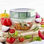 OXILY Vegetable Food Chopper Cutter-Heavy Duty Mini Food Processor Small Vegetable Mincer Dicer