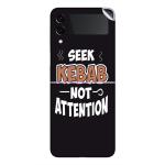 GADGETSWRAP Printed Vinyl Skin Sticker for Samsung Galaxy Z Flip 3 - seek-kebabs