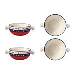 Caffeine Orange Ceramic Snacks Bowl (Pack Of 4)