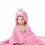 OYO BABY Baby Blankets New Born baby Hooded Blanket Rabbit Cartoon Face Super Soft Baby Wrapper Baby Sleeping Bag for Baby Boys, Baby Girls, Babies (Pink Rabbit)