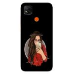 MobiEra Redmi 9C Multicolor Cute Selfie Girl Design Plastic Hard Case Cover