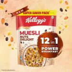 Kellogg's Muesli 20% Nuts Delight | Breakfast Cereal | 750gms | High in Iron| High in Fibre | Naturally Cholesterol free