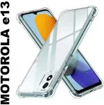 Wellchoice Back Cover for Motorola E13, Moto E13 (Transparent, Grip Case, Pack of: 1)