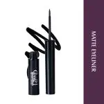 Glam21 Matte Eyeliner Intense Glossy Matte Finish | Smooth Glide, Smudgeproof & Waterproof-5ml,Black