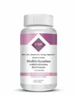 Vokin Biotech Multivitamin with Probiotics, With Vitamin C, Vitamin B, Vitamin D, Zinc, Supports Immunity and Gut health, For (Multivitamin For Women) (90 Tablets)