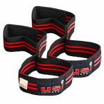 USI Universal Figure 8 Power Lifting Grip Hook Wrist Wraps 7032 Black Made of Heavy Duty Neoprene, Padded Lifting Strap