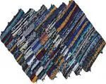 AMRO HOME NEEDS Rectangular Multicolor Cotton Door Mat 16 x 27 inch (Pack of 6)