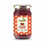 Strawberry Jam by Satvikveda 500gm | 70% Fresh Strawberries | Refined Sugar free Fruit Preserve | Made with Unrefined Desi Khand | No Colours & Flavours | Natural & Healthy Snack for Kids | Best for Bread, Smoothie, Ice cream, Cake, Milkshake