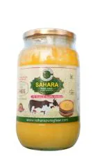 SAHARA PURE GHEE AND DAIRY PRODUCTS Cow Ghee 1Litre | Bilona Method, Curd-Churned | Pure, Natural