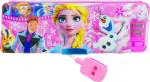 POKSI FROZEN PINK FROZEN LAMP GEOMETRY WITH LAMP AND INTEGRATED SHARPENER Art Plastic Pencil Box l Set of 1 Pink