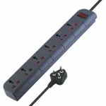 MX Spike Guard Surge Protector with 6 Universal Socket with Master Reset Switch (MX-3375_1.5m)