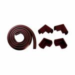 THE LITTLE LOOKERS Brown Baby Proofing L-Shaped Edge Guard Roll 1pcs with 4pcs Corner Guards